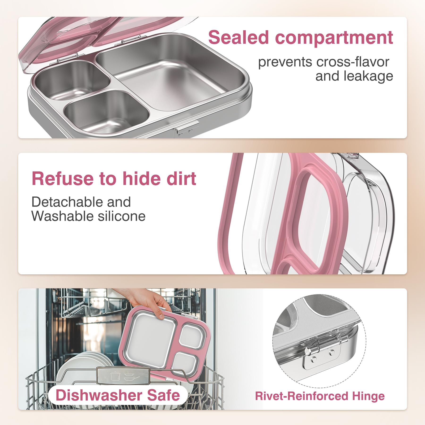 HOMEKOL couvercle Tritan transparent permettant vérification sans ouvrir