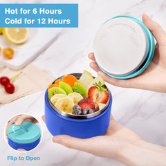 HOMEKOL gourde 17oz bleue facile à tenir et sans fuite