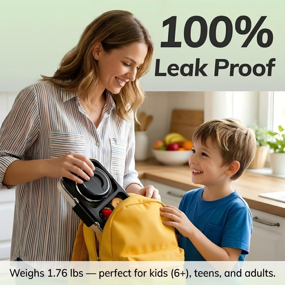 HOMEKOL boîte à l’échelle avec règle montrant dimensions compactes adaptées aux sacs