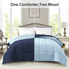 Homelike Moment face bleu marine réversible pour un style élégant et sobre