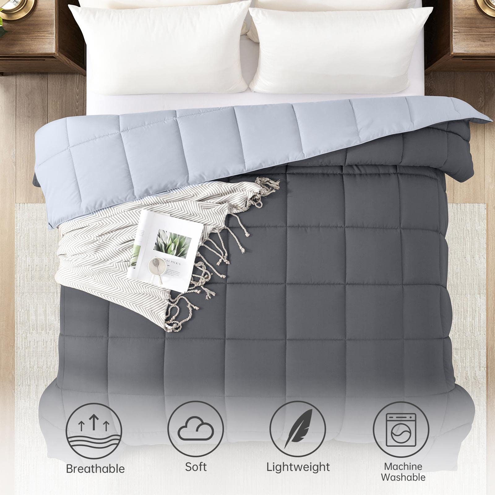 Homelike Moment comparaison taille king montrant dimensions et retombée sur sommier