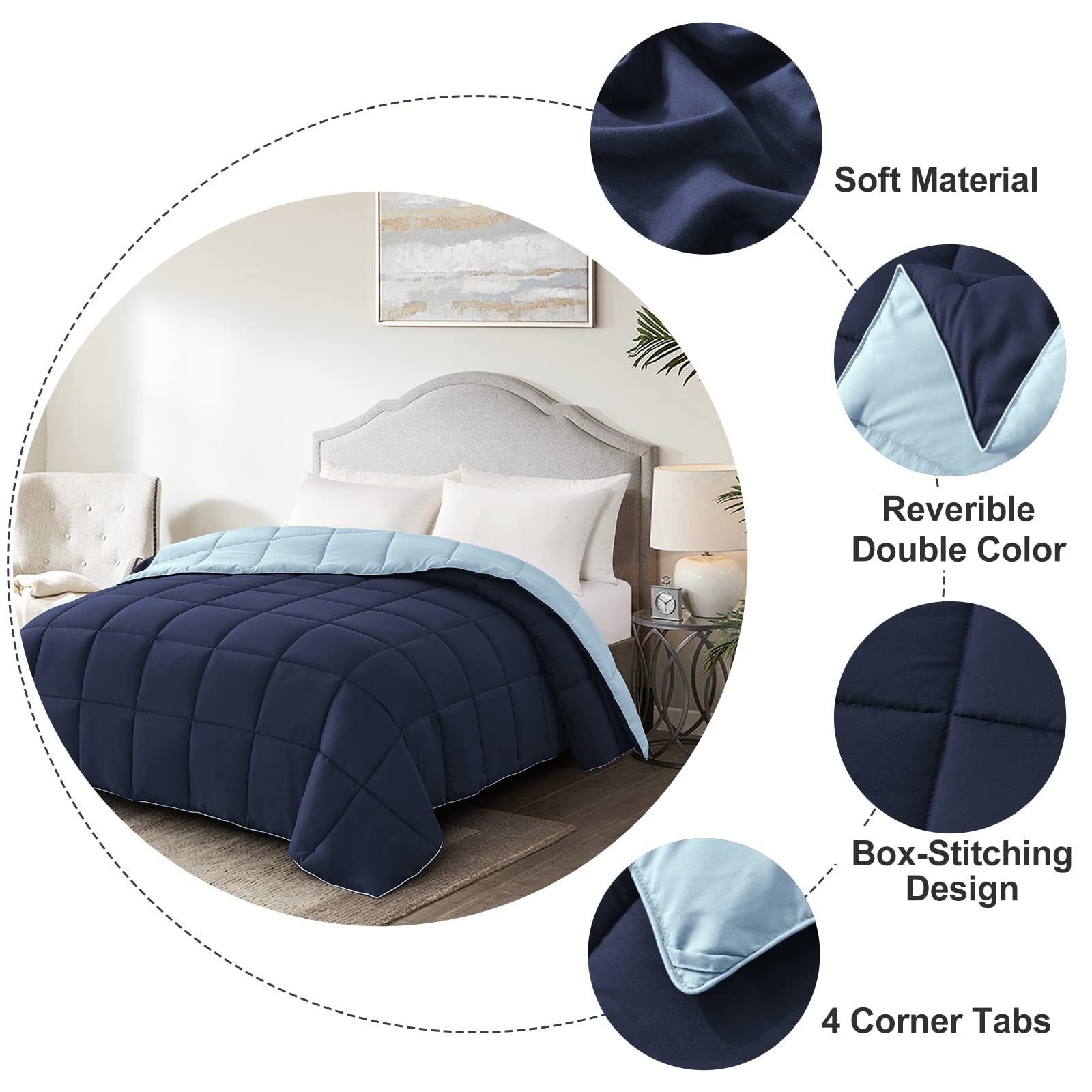 Homelike Moment gros plan garnissage microfibre sans clumping pour douceur