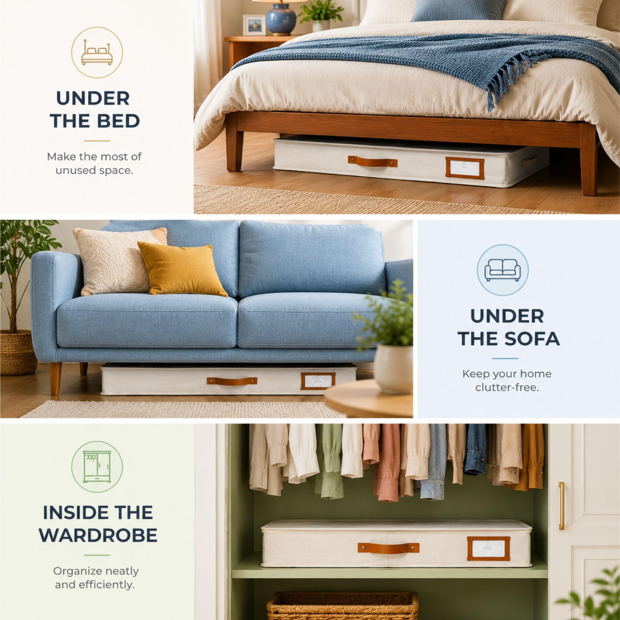 HOMELUX THEORY intérieur rempli de vêtements protégeant textiles et économisant espace