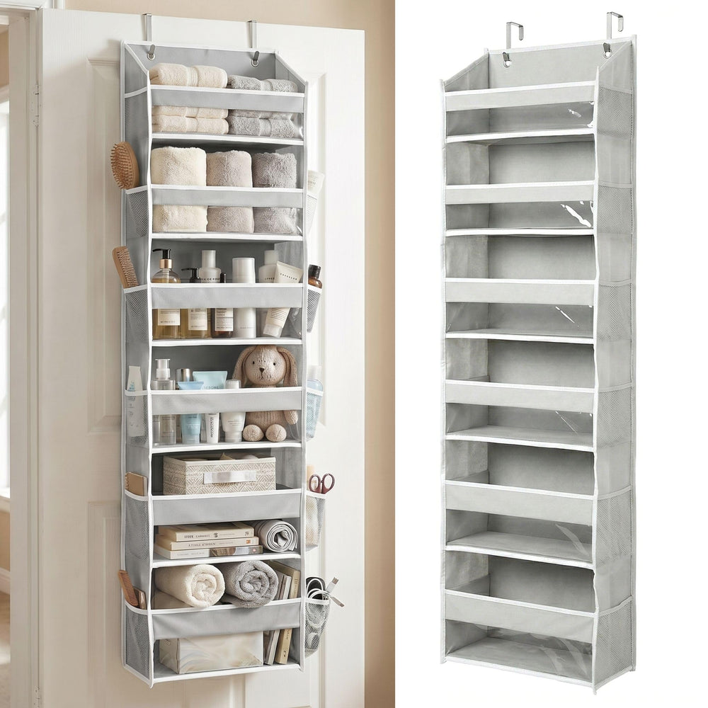 HOMELUX THEORY organisateur face porte montrant gain de place