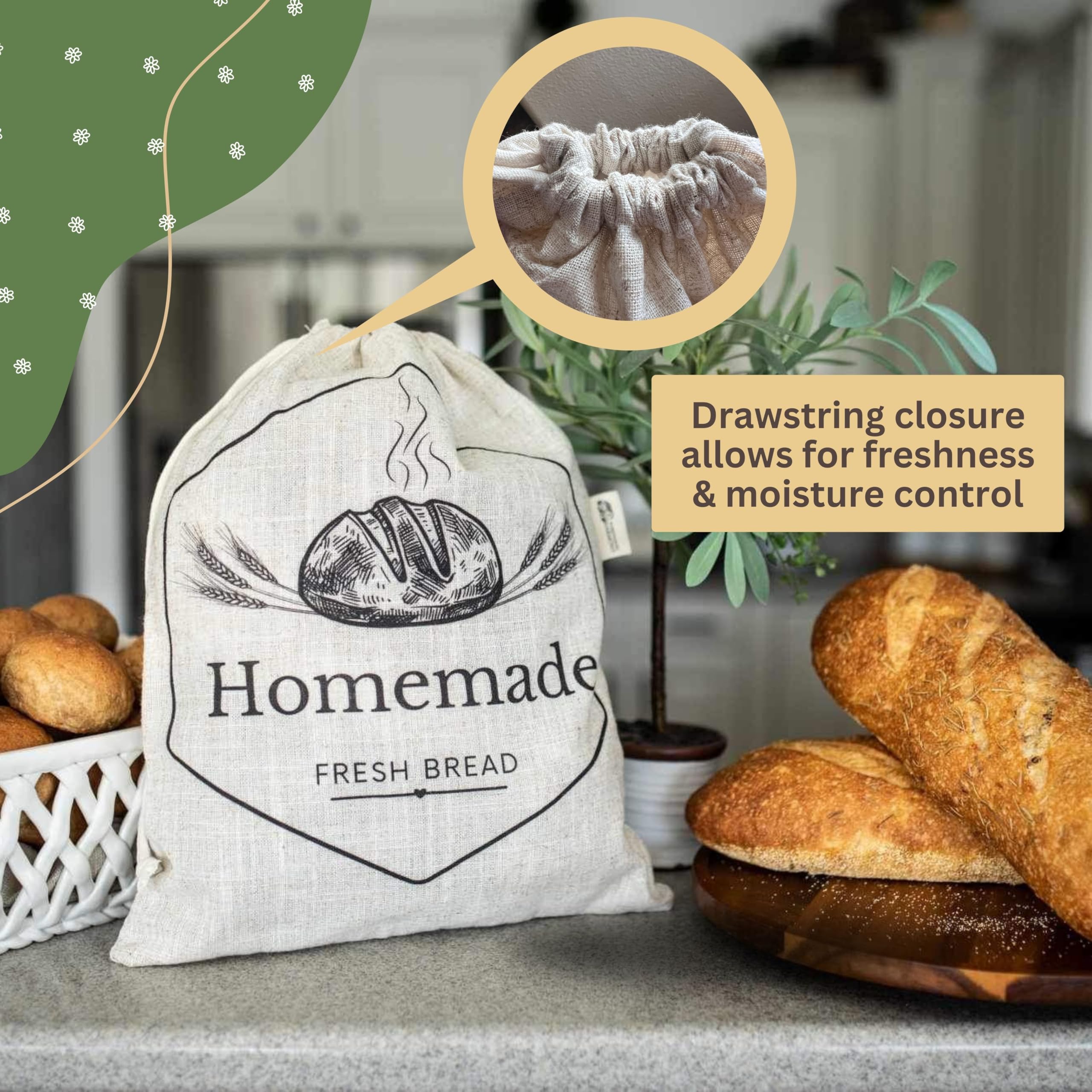 HOMEMAKERS HARMONY comparaison taille avec grande miche montrant capacité XL