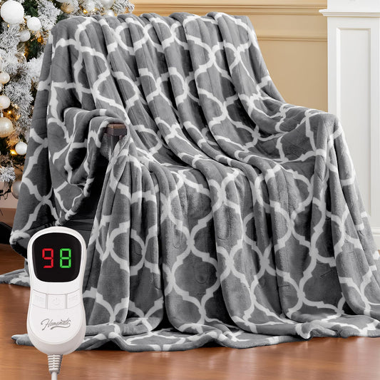 Homemate couverture chauffante devant montrant le design et la taille pratique