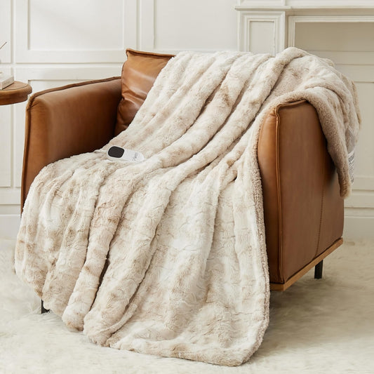 Homemate couverture chauffante vue de face montrant chaleur et confort