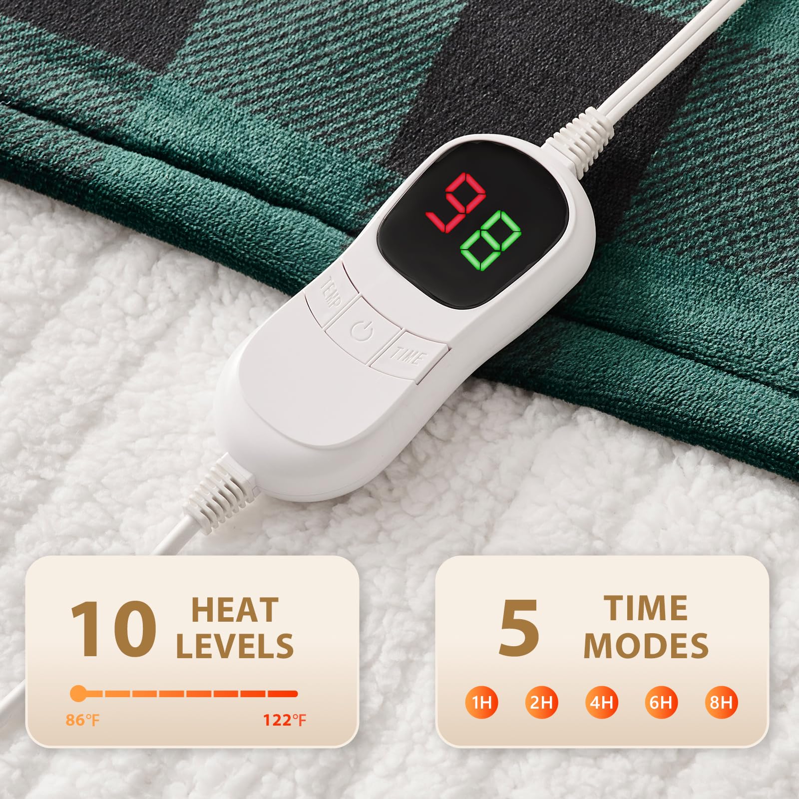 Homemate plaid chauffant installé sur canapé pour relax quotidien
