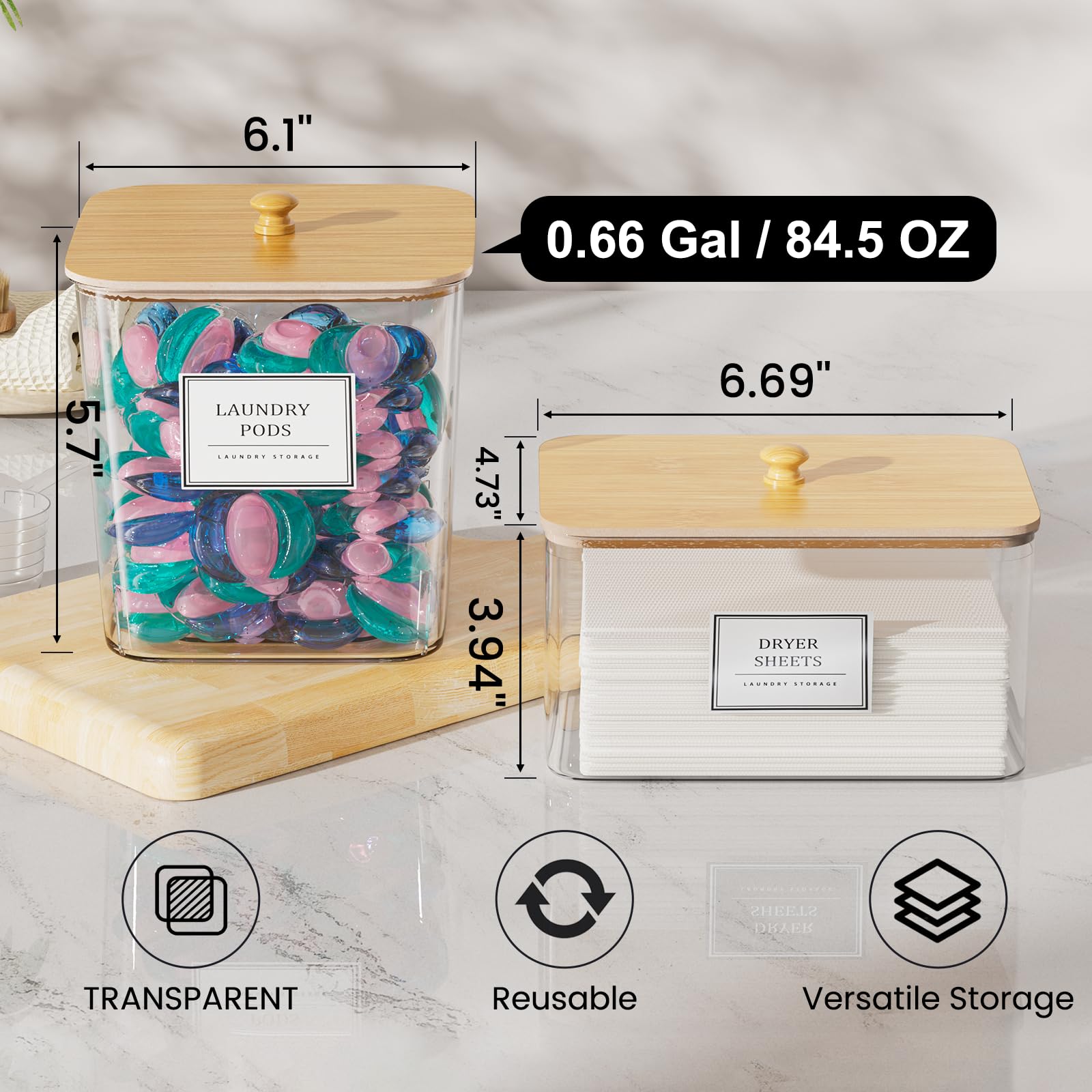 HomePekite comparaison taille mains illustre capacité 0,66 gal