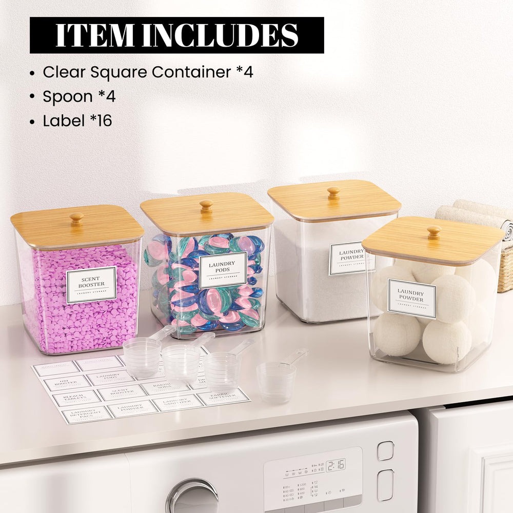 HomePekite contenant en situation dans buanderie apportant rangement ordonné