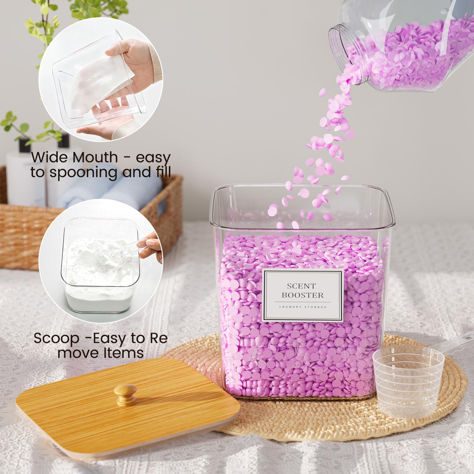 HomePekite vue latérale durable en acrylique pour rangement sûr