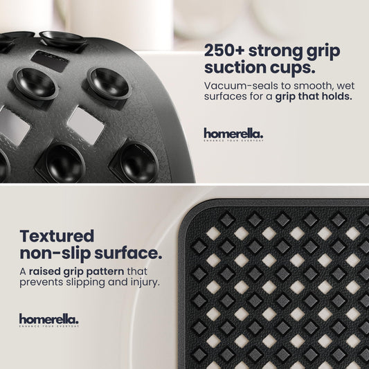 Homerella dessous avec ventouses nombreuses stabilise le tapis