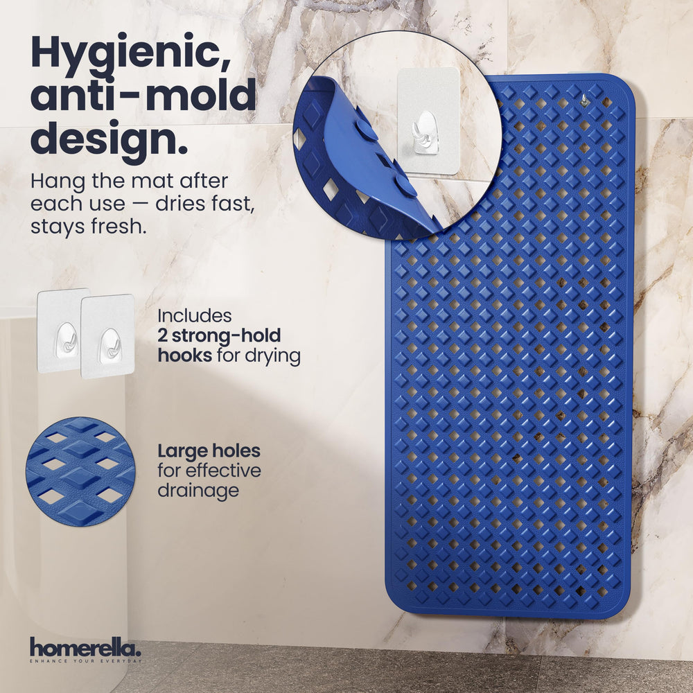 Homerella tapis posé dans baignoire en situation d’utilisation sécurisée
