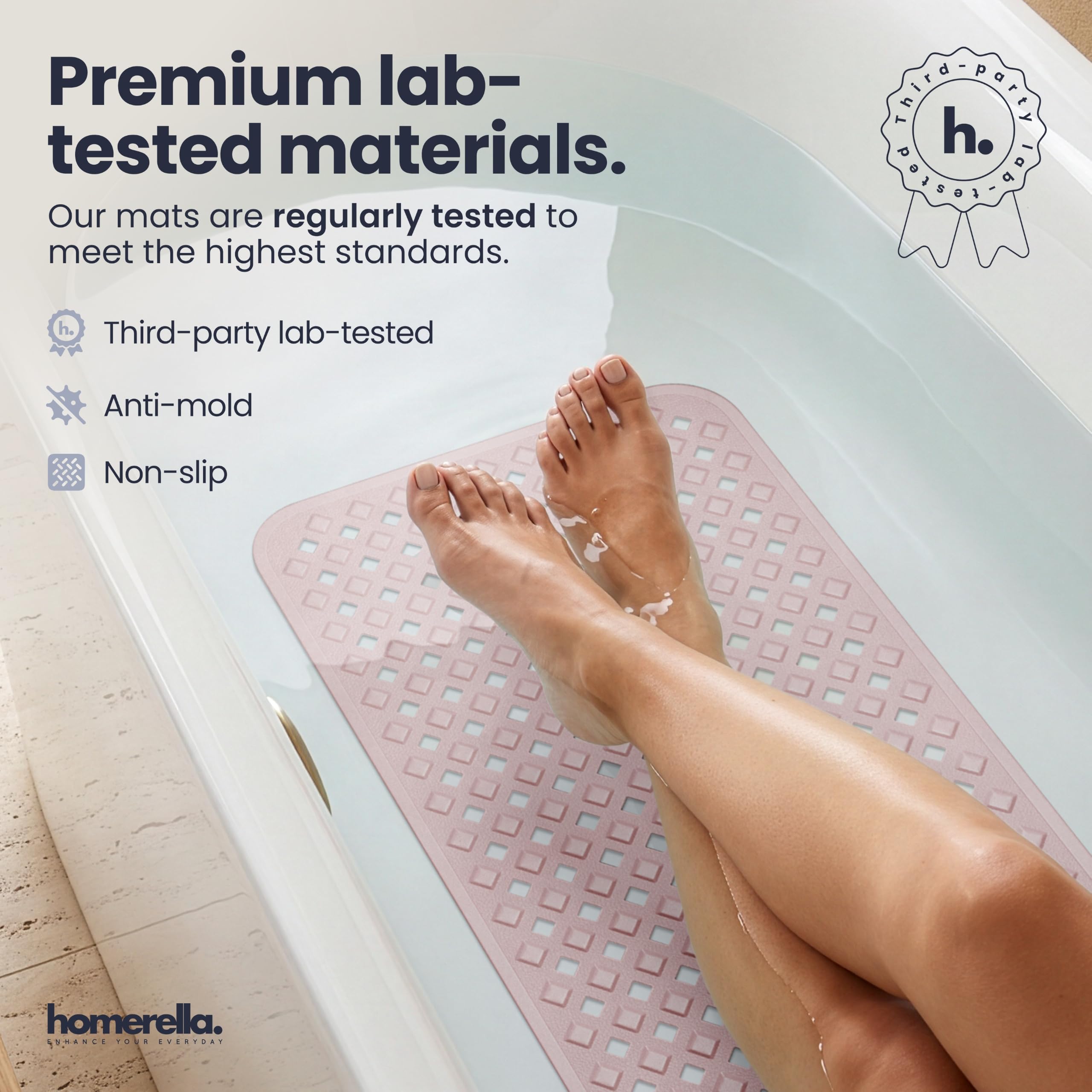 Homerella tapis suspendu sur crochet pour séchage hygiénique