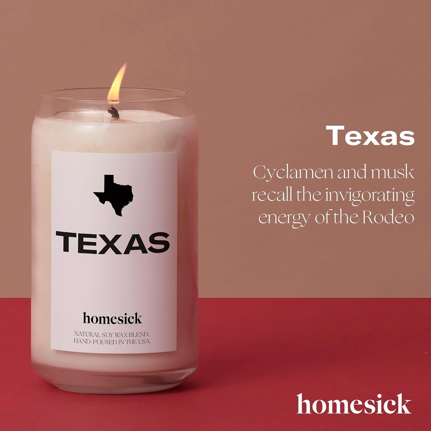 Homesick détail mèche coton biologique garantissant flamme régulière