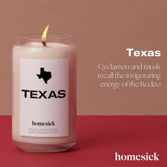 Homesick détail mèche coton biologique garantissant flamme régulière