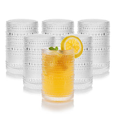 HomeVogue verre hobnail avant montrant la forme et l'élégance