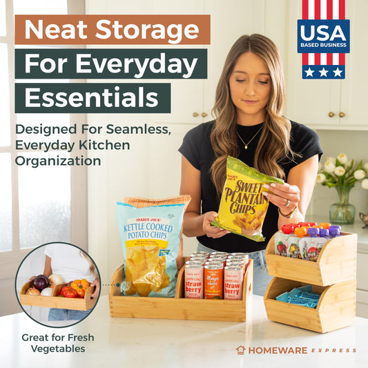 Homeware Express bacs empilés côté, organisation verticale efficace