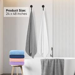 HOMEXCEL serviette en usage dans salle de bain confort et séchage rapide