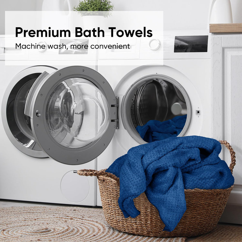 HOMEXCEL ensemble de six serviettes présenté en styling, idéal pour hôtels