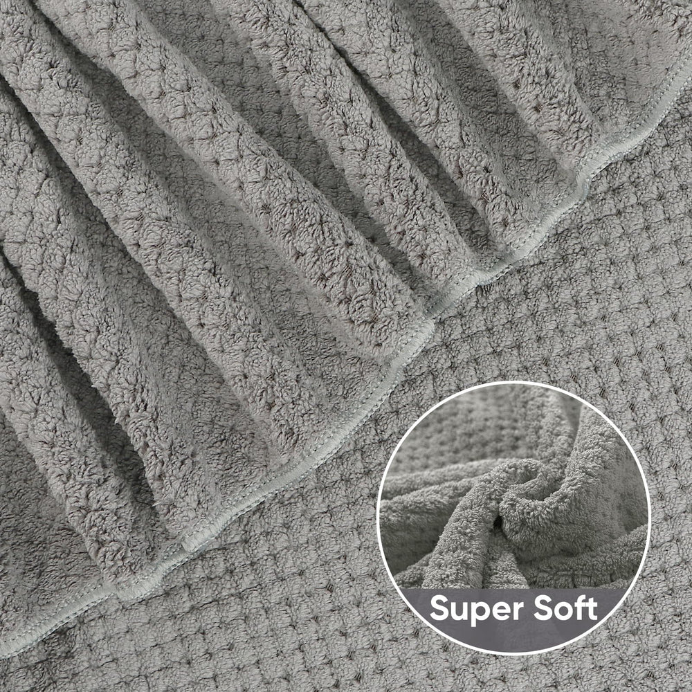 HOMEXCEL gros plan texture microfibre montrant douceur et absorption
