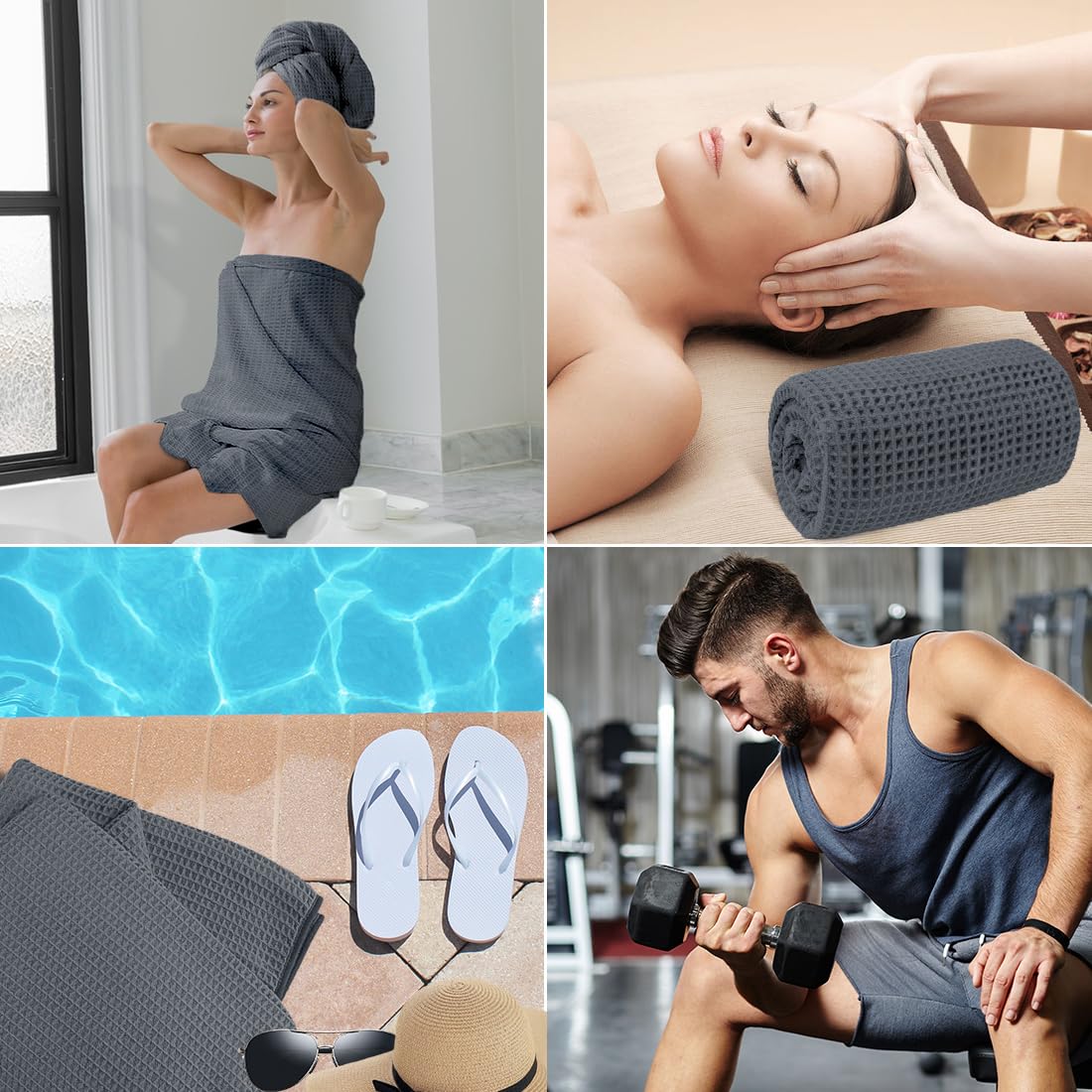 HOMEXCEL serviette dans salle de bain moderne apportant style pratique