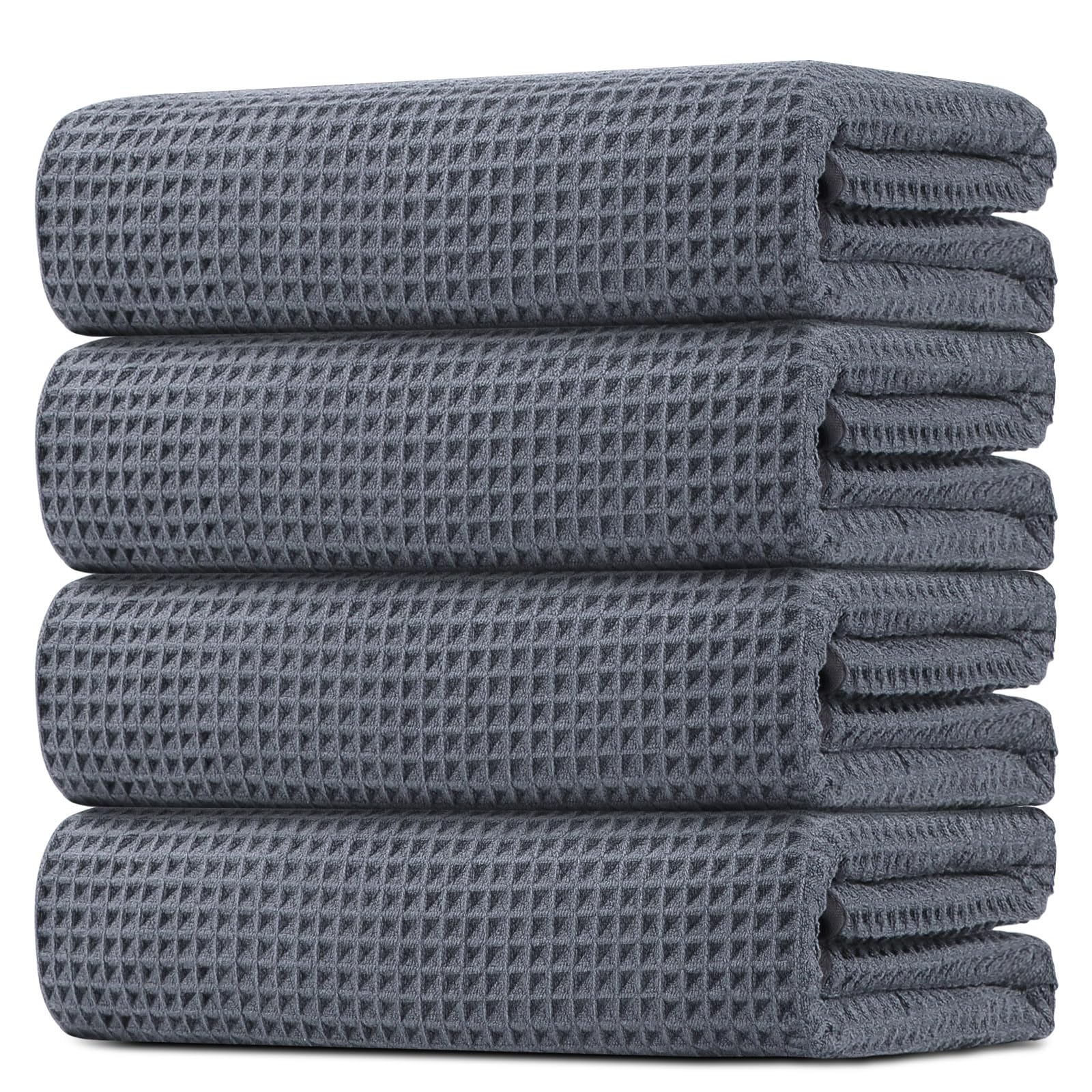 HOMEXCEL serviette face grise montrant coupe nette et élégance