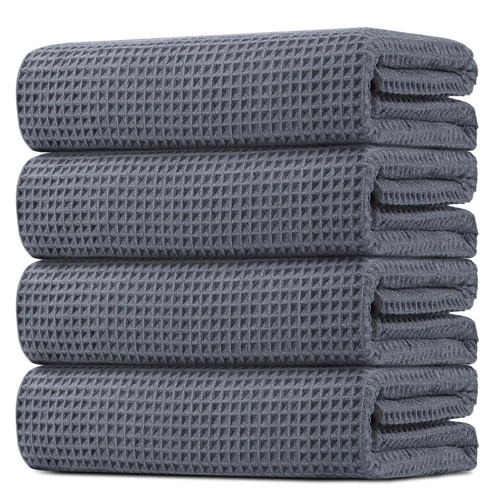 HOMEXCEL serviette face grise montrant coupe nette et élégance