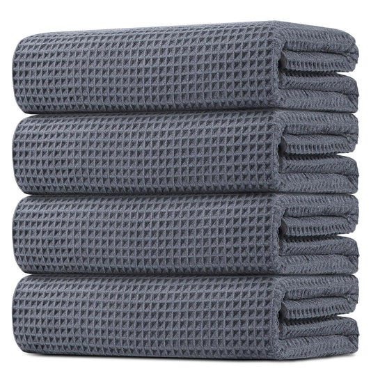 HOMEXCEL serviette face grise montrant coupe nette et élégance