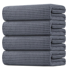 HOMEXCEL serviette face grise montrant coupe nette et élégance