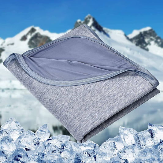 HOMFINE couverture face avant bleu montrant matière respirante pour fraîcheur