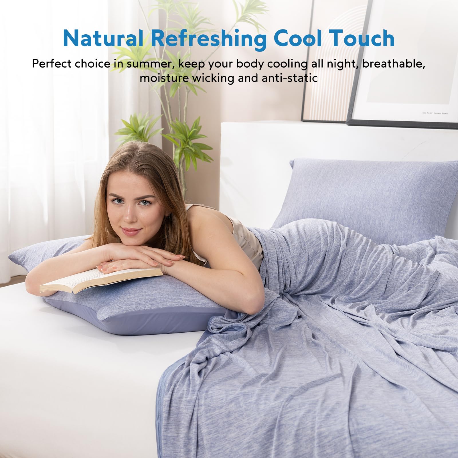 HOMFINE face reverse en polyester doux offrant confort saisonnier