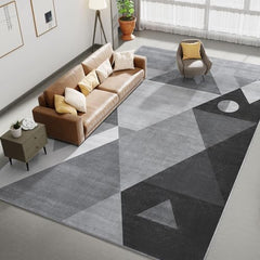HOMFINE tapis face avant 5x7 gris, style moderne et coordination facile