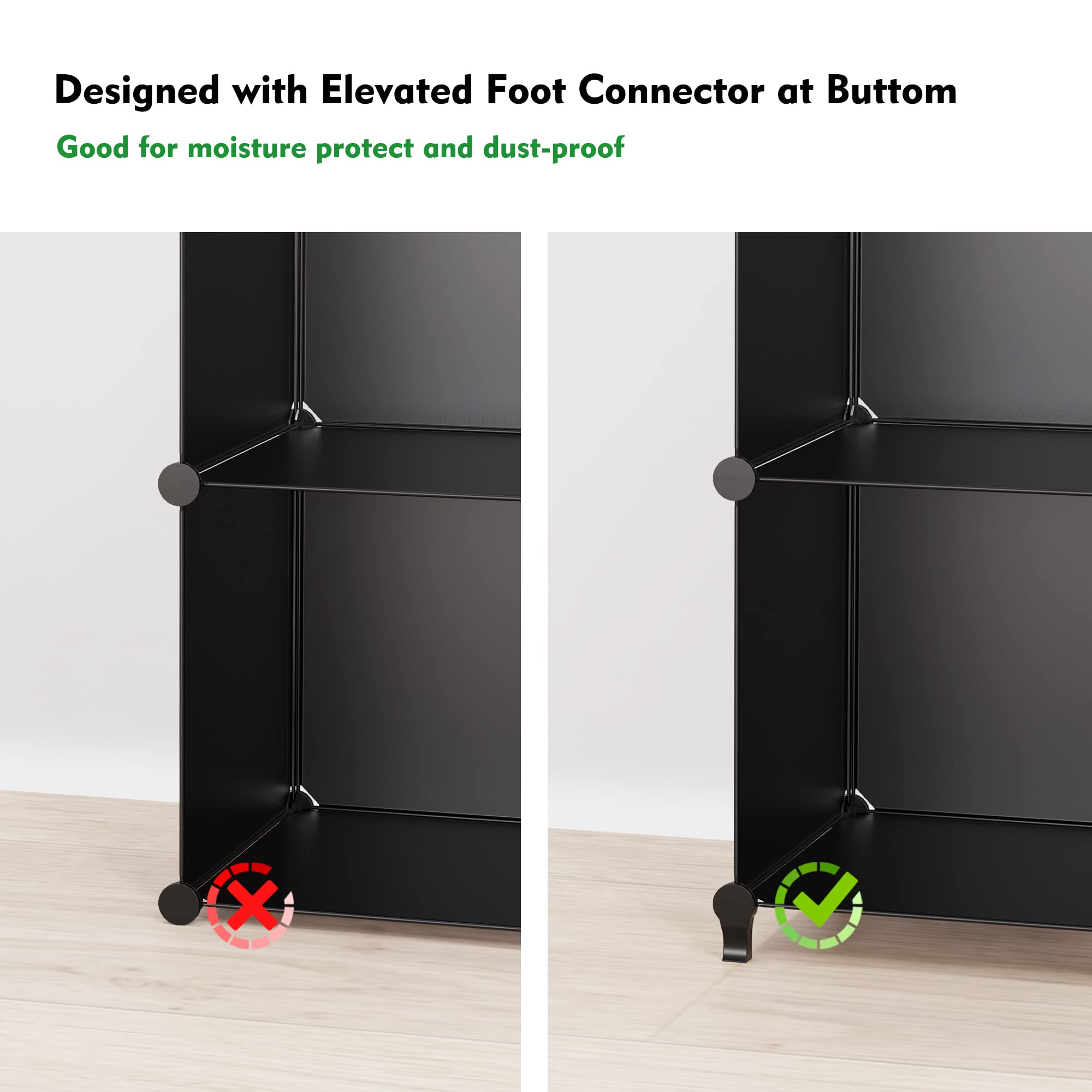 HOMIDEC boîtes de rangement insérées dans les cubes pour tri soigné