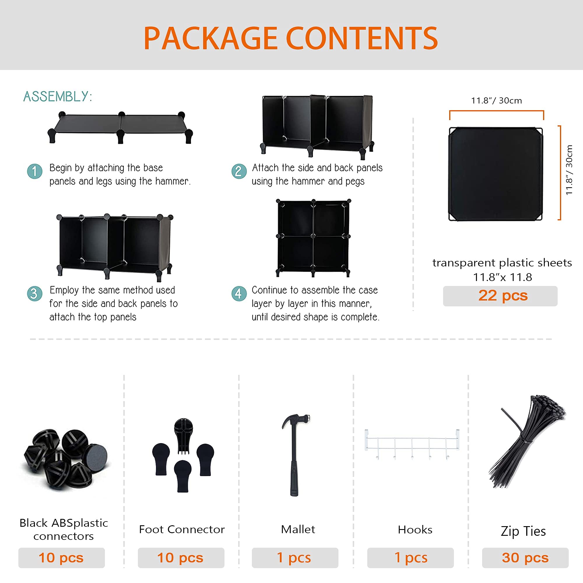 HOMIDEC étiquette de produit montrant marque et instructions d’assemblage