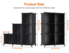HOMIDEC rangement en usage avec boîtes et vêtements, facilite accès rapide