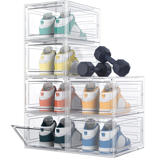 HOMIDEC vue avant de la boîte transparente montrant une paire et protection visible