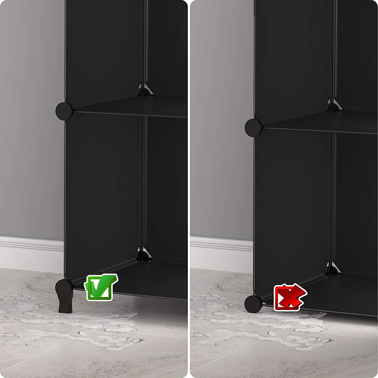HOMIDEC comparatif taille, cubes 30x30 cm pour échelle visuelle