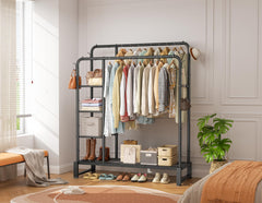 HOMIDEC double tringle montrant séparation haute et basse utile