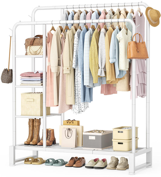 HOMIDEC vue avant du porte-vêtements, optimise rangement
