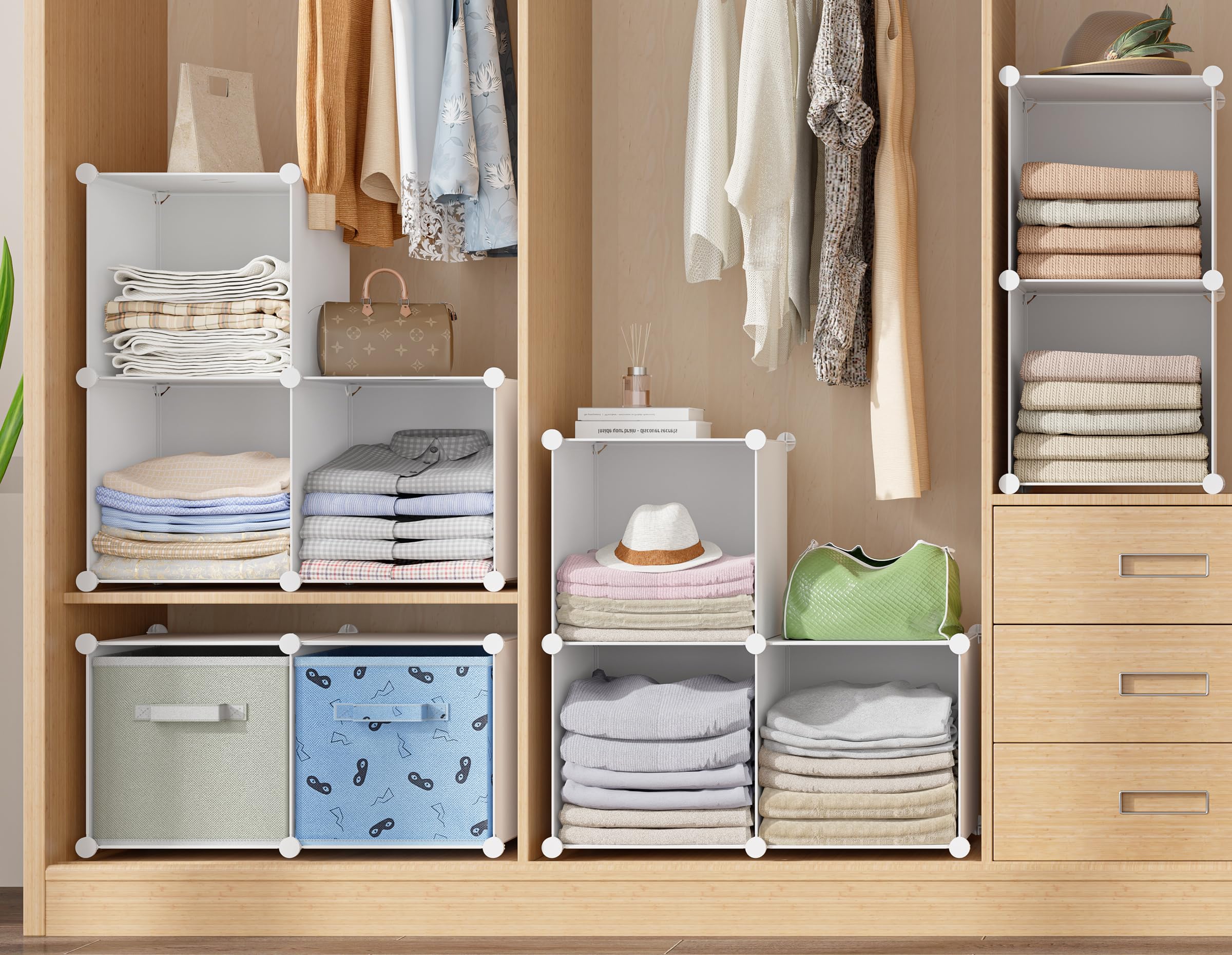 HOMIDEC rangement avec bacs montrant organisation quotidienne efficace