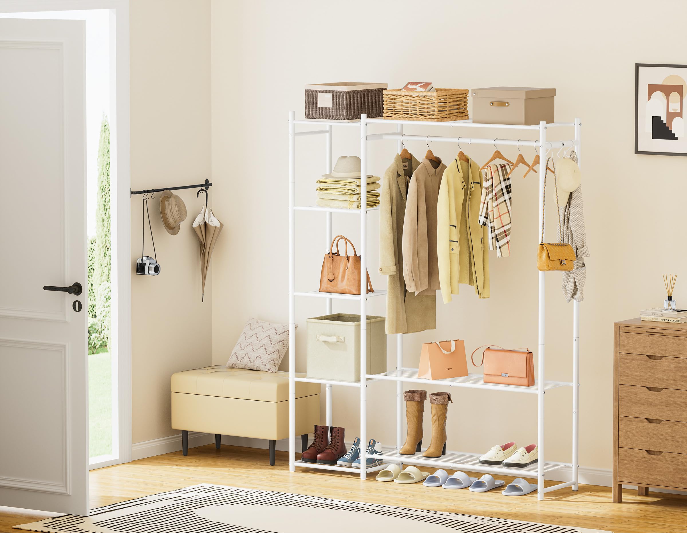HOMIDEC usage nurserie présentant rangement sécurisé pour vêtements bébé