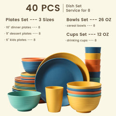Homienly assiette repas 10 pouces résistante et pratique