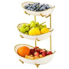 HOMKULA corbeille 3 niveaux face présentant fruits et gain de place