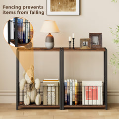 Homleke panier en fer amovible pour organiser magazines facilement