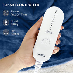 HOMLYNS gros plan Sherpa doux montrant confort moelleux instantané