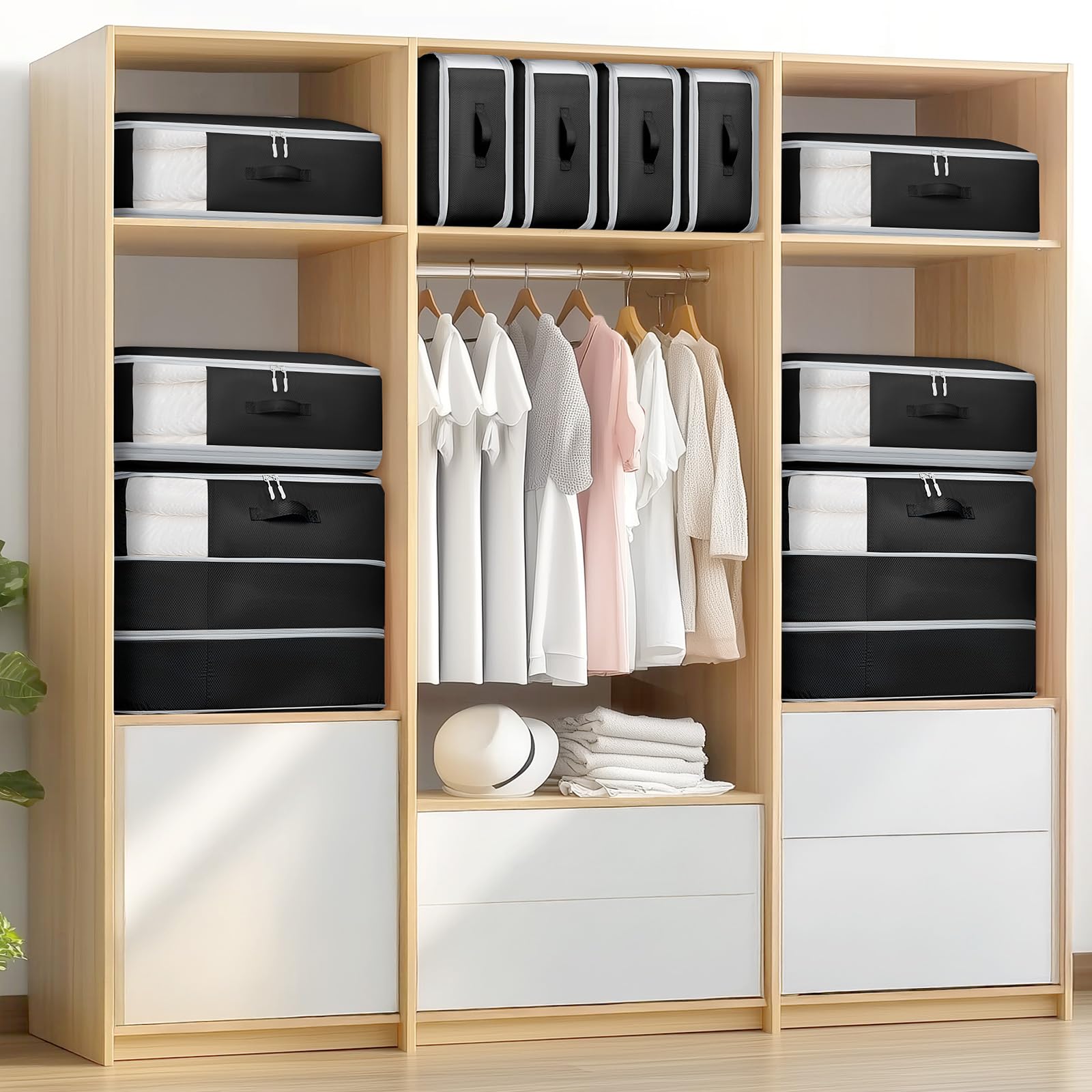Homsorout mise en scène chambre illustrant rangement organisé et propre