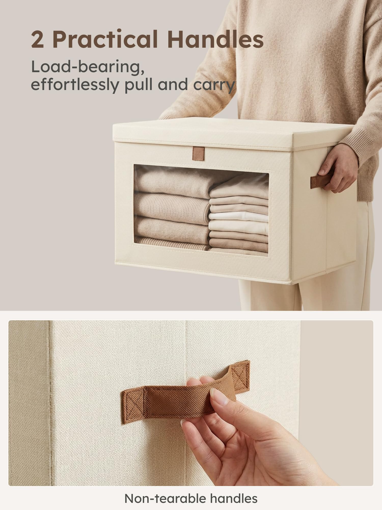 Homsorout poignées robustes facilitant transport sûr et confortable