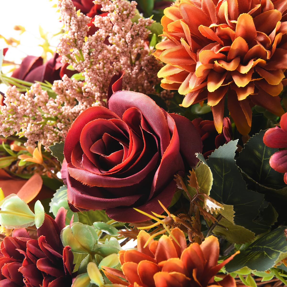 Homsunny bouquet en situation sur table à manger apportant chaleur sans entretien