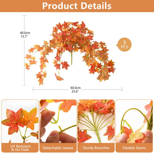 Homsunny gros plan sur feuilles d'érable montrant couleur réaliste